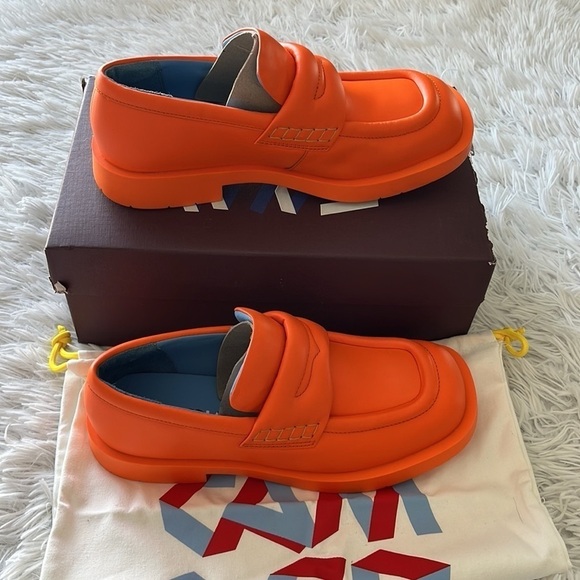 CAMPER MEN’S MIL 1978 ULTRASOFT FOLDER SHOES IN ORANGE SIZE 9